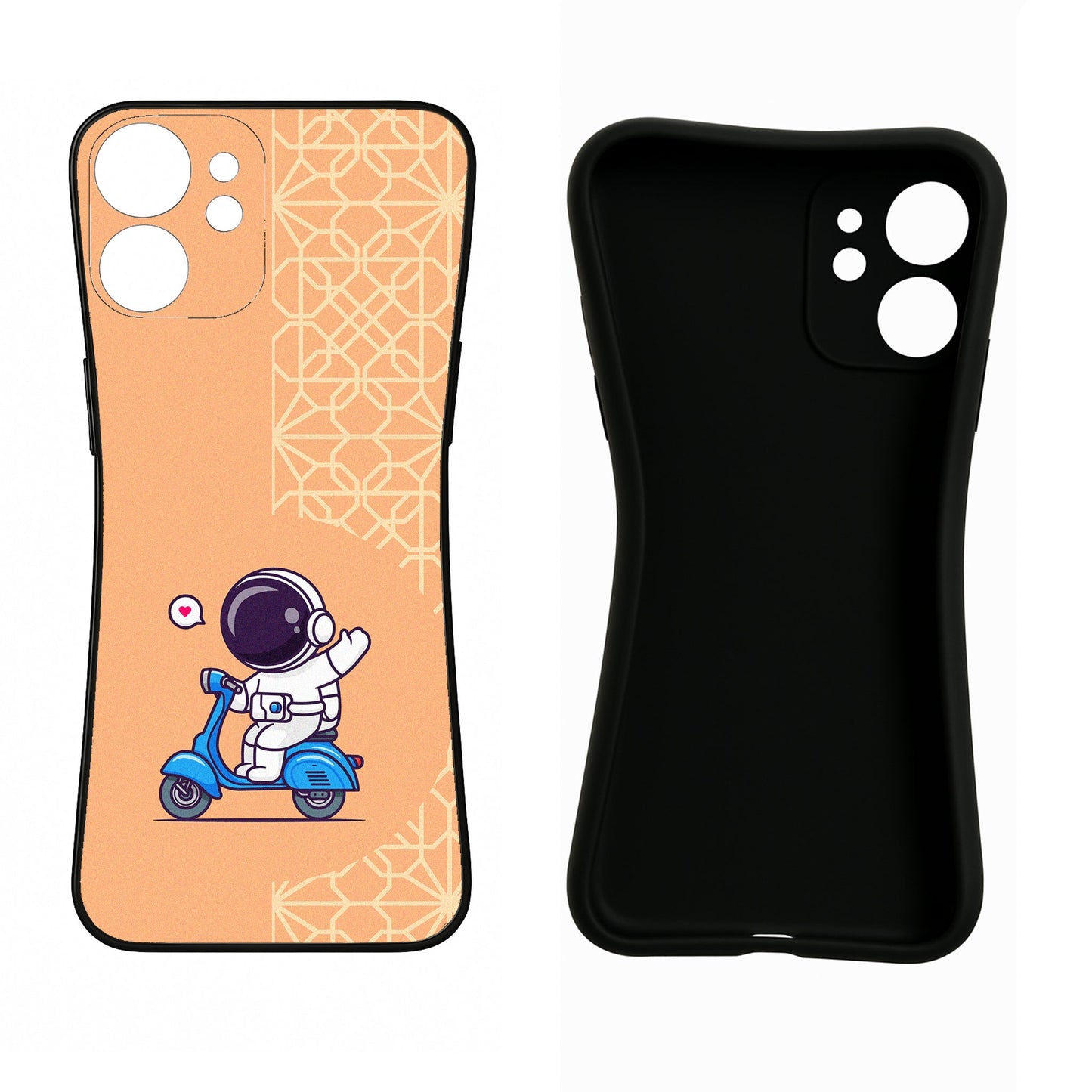 Cute Astronaut Riding iQOO Z9X Back Cover
