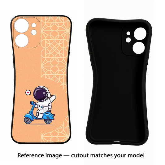 Cute Astronaut Riding Samsung M14 Back Cover