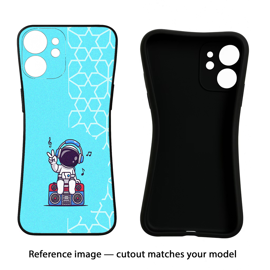 Cute Astronaut Chilling Samsung S25 Plus Back Cover