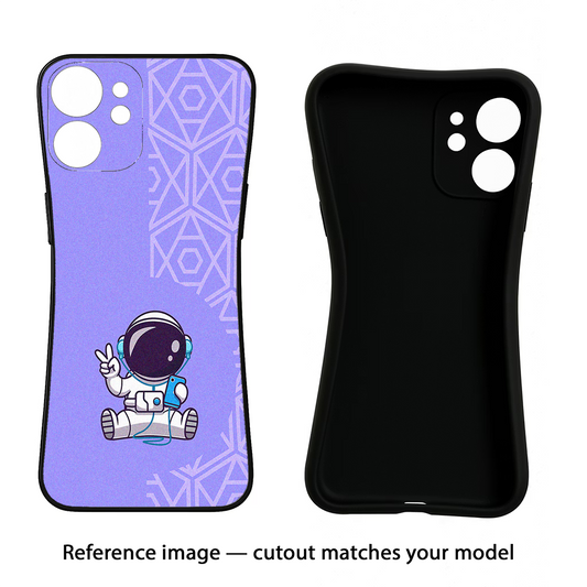 Cute Astronaut Chilling Moto G86 Power Back Cover