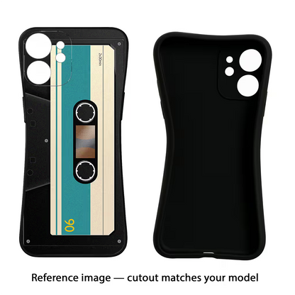 Cassette iQOO Neo 9 Back Cover Black Soft Case - Hello Swanky