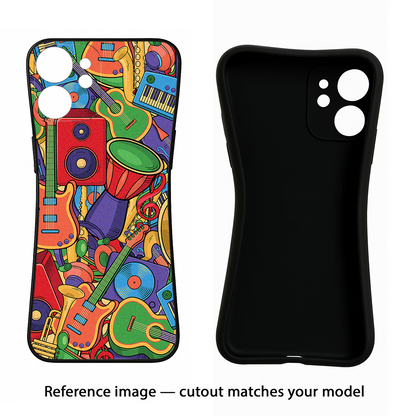 Music Instrument Doodle Samsung Note 20 Back Cover