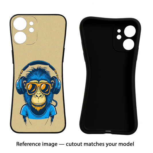 Monkey Headphone Samsung S25 Ultra Back Cover