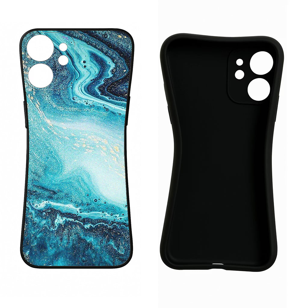 Blue Glitter Marble OnePlus Nord CE 3 5G Back Cover