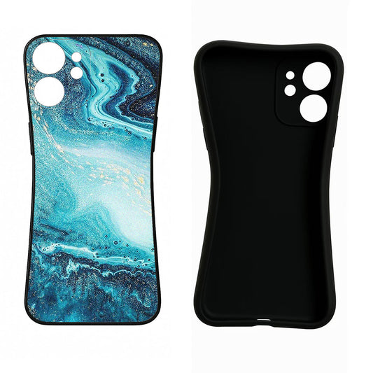 Blue Glitter Marble OnePlus Nord CE 3 5G Back Cover
