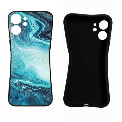 Blue Glitter Marble Poco X6 Pro Back Cover