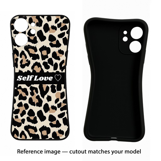 Leopard Print Self Love Samsung M14 Back Cover