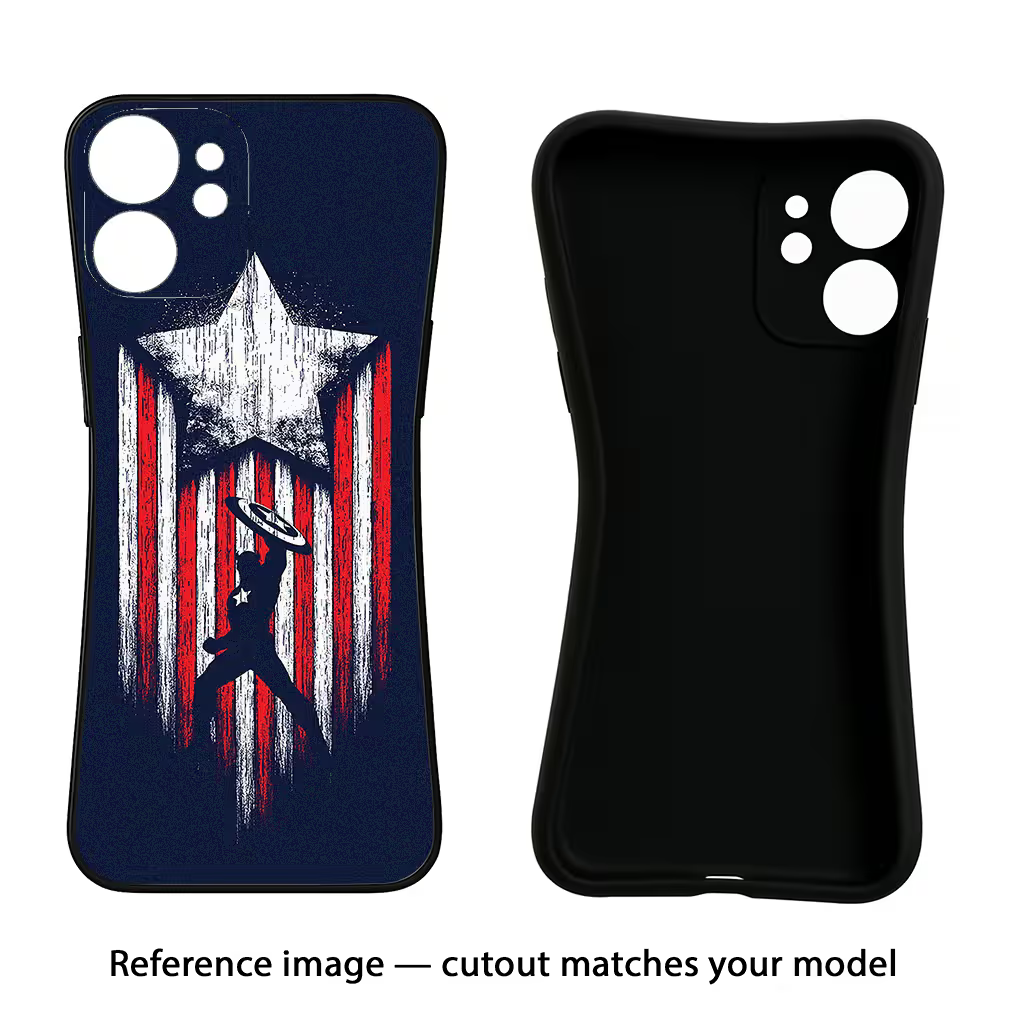 Captain America Marvel Art iQOO Neo 7 Pro Back Cover Black Soft Case - Hello Swanky