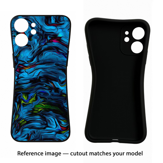 Dark Blue Abstract Samsung S24 Plus Back Cover