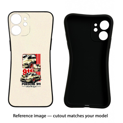 Classic Porsche 911 Moto Edge 60 Fusion Back Cover