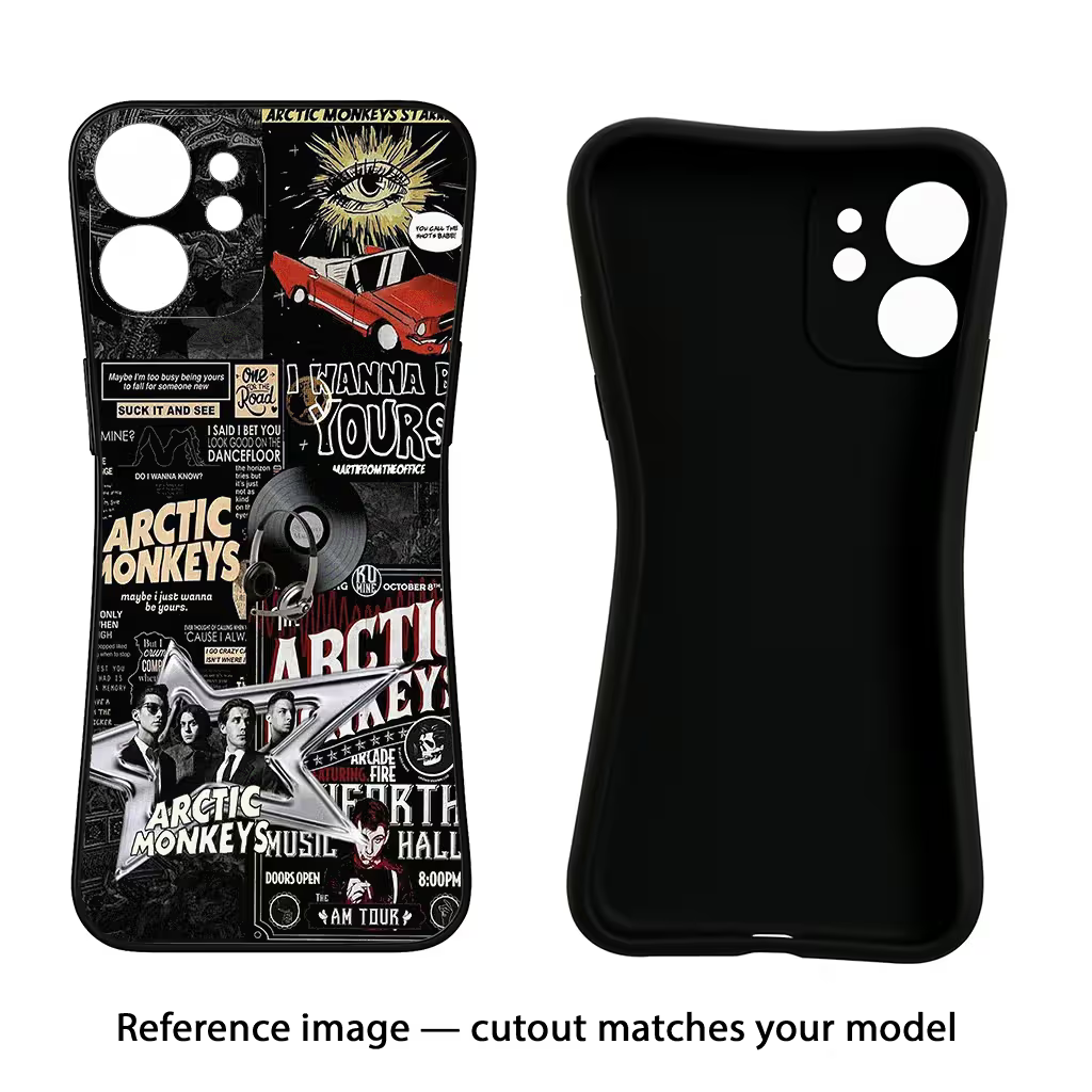Arctic Monkeys iQOO Neo 7 Pro Back Cover Black Soft Case - Hello Swanky