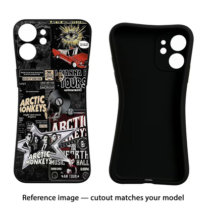 Arctic Monkeys iQOO Neo 7 Pro Back Cover Black Soft Case - Hello Swanky