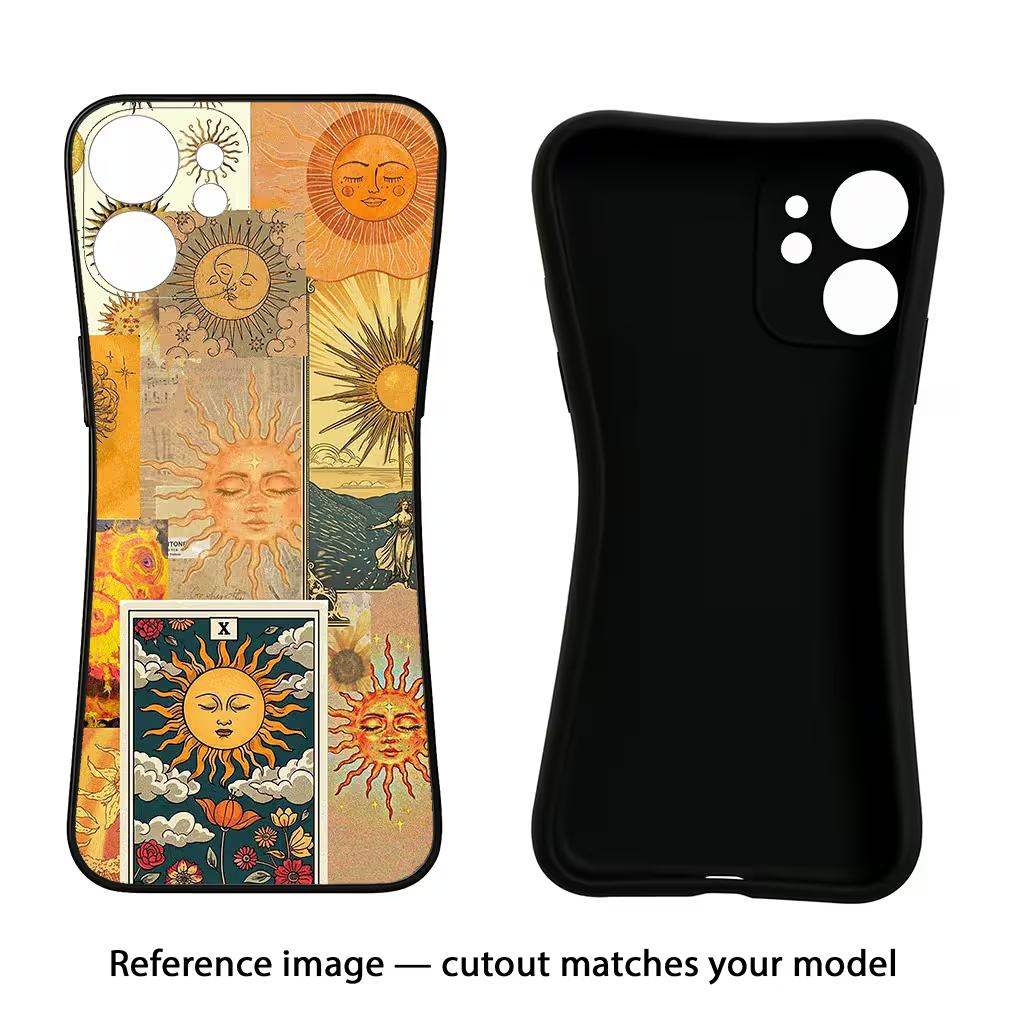Sun iQOO Neo 9 Back Cover Black Soft Case - Hello Swanky