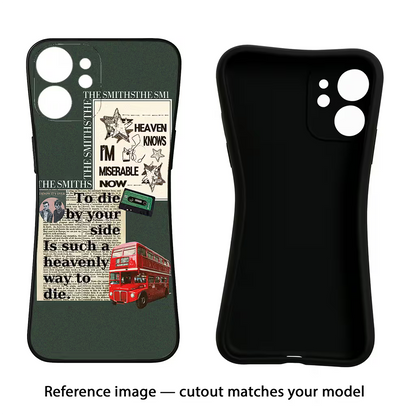 The Smiths iQOO Neo 7 Pro Back Cover Black Soft Case - Hello Swanky