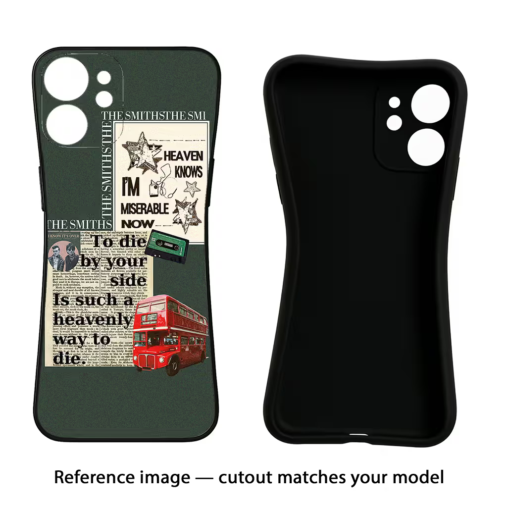 The Smiths iQOO Neo 9 Back Cover Black Soft Case - Hello Swanky