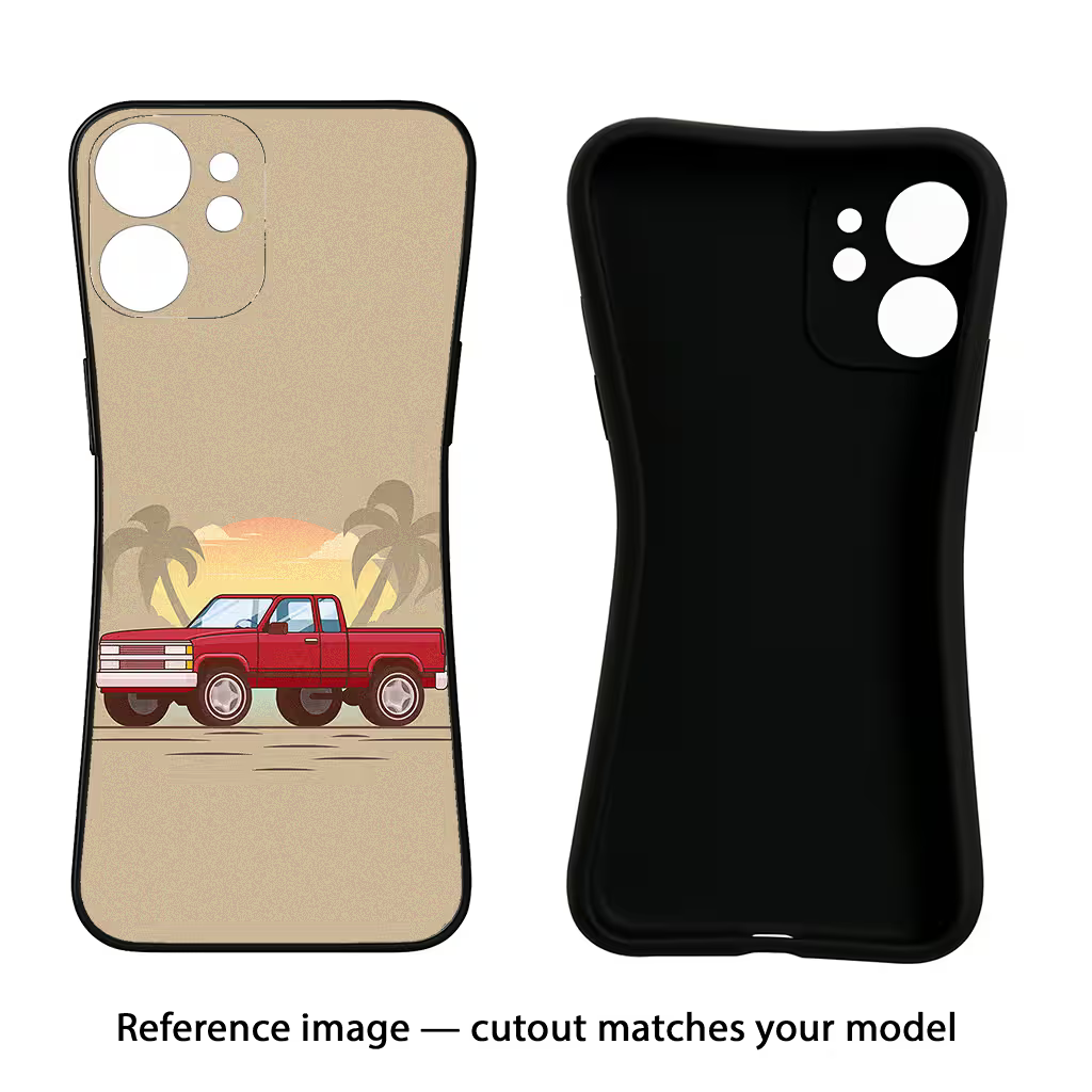 Desert Classic Drive iQOO Neo 7 Pro Back Cover Black Soft Case - Hello Swanky