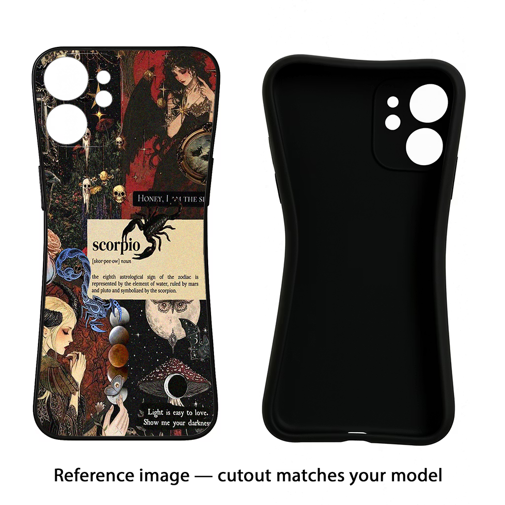 Scorpio Zodiac iQOO Neo 7 Pro Back Cover Black Soft Case - Hello Swanky