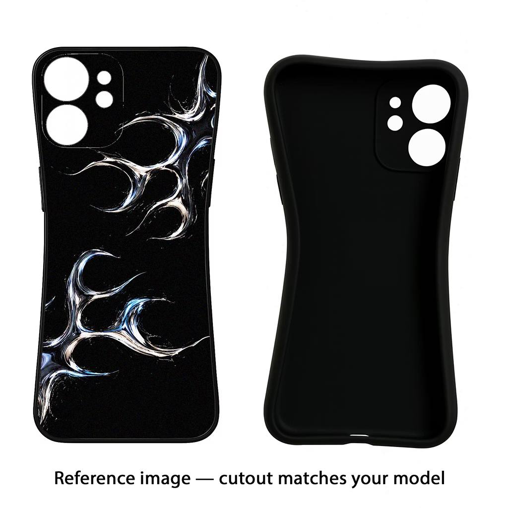 Chrome Tribal iQOO Neo 7 Pro Back Cover Black Soft Case - Hello Swanky