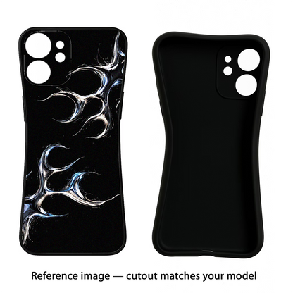 Chrome Tribal iQOO Neo 7 Pro Back Cover Black Soft Case - Hello Swanky
