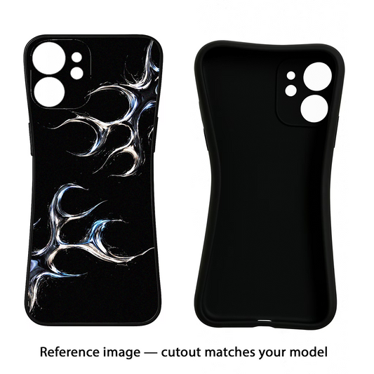 Chrome Tribal iQOO Neo 7 Pro Back Cover Black Soft Case - Hello Swanky