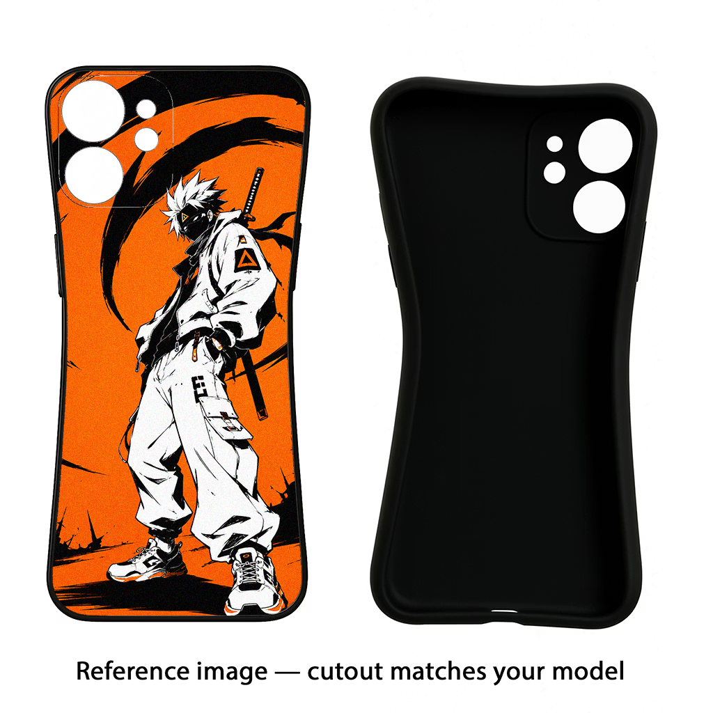 Street Samurai iQOO Neo 7 Pro Back Cover Black Soft Case - Hello Swanky