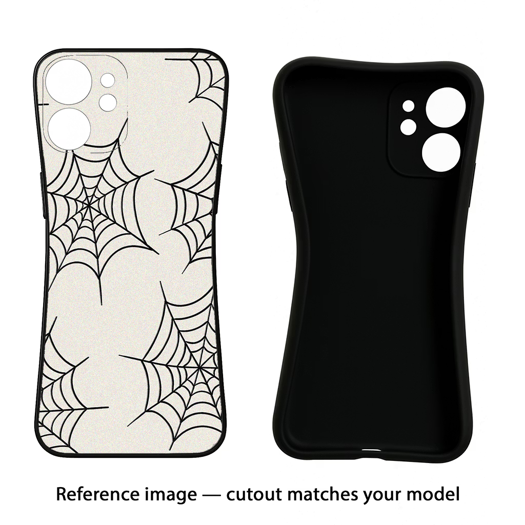 Spider Web iQOO Neo 7 Pro Back Cover Black Soft Case - Hello Swanky