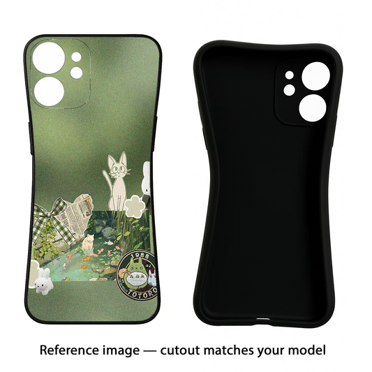 Aesthetic Anime iQOO Neo 7 Pro Back Cover Black Soft Case - Hello Swanky