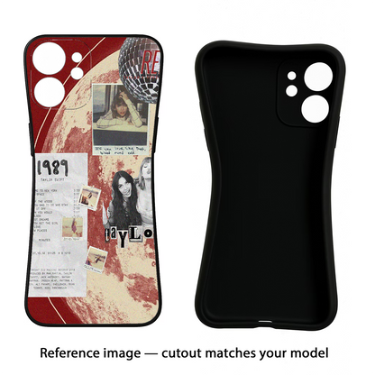 Taylor Swift iQOO Neo 7 Pro Back Cover Black Soft Case - Hello Swanky