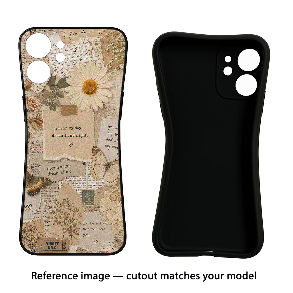 Vintage Case iQOO Neo 7 Pro Back Cover Black Soft Case - Hello Swanky