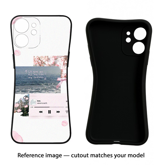 Wave to Earth iQOO Neo 7 Pro Back Cover Black Soft Case - Hello Swanky