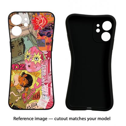 Funkover iQOO Neo 7 Pro Back Cover Black Soft Case - Hello Swanky