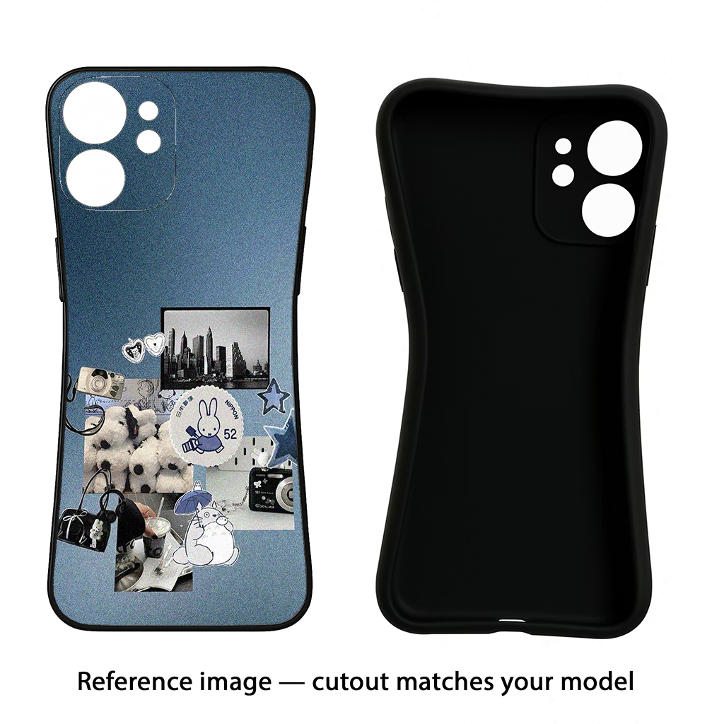 Miffy iQOO Neo 7 Pro Back Cover Black Soft Case - Hello Swanky