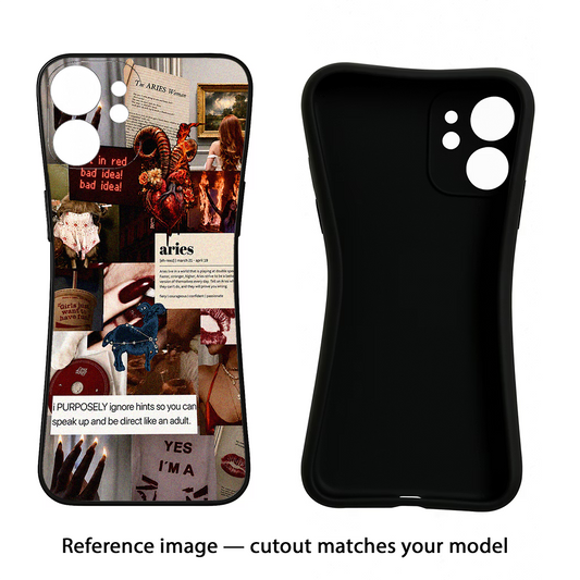 Zodiac Aries iQOO Neo 7 Pro Back Cover Black Soft Case - Hello Swanky