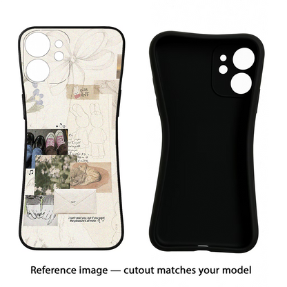 Soft Aesthetic iQOO Neo 7 Pro Back Cover Black Soft Case - Hello Swanky
