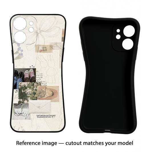 Soft Aesthetic iQOO Neo 7 Pro Back Cover Black Soft Case - Hello Swanky