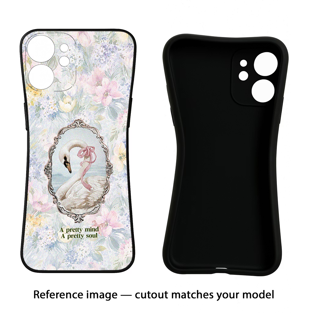 Pretty Mind Pretty Soul iQOO Neo 9 Back Cover Black Soft Case - Hello Swanky