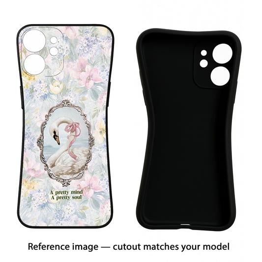 Pretty Mind Pretty Soul iQOO Neo 9 Back Cover Black Soft Case - Hello Swanky