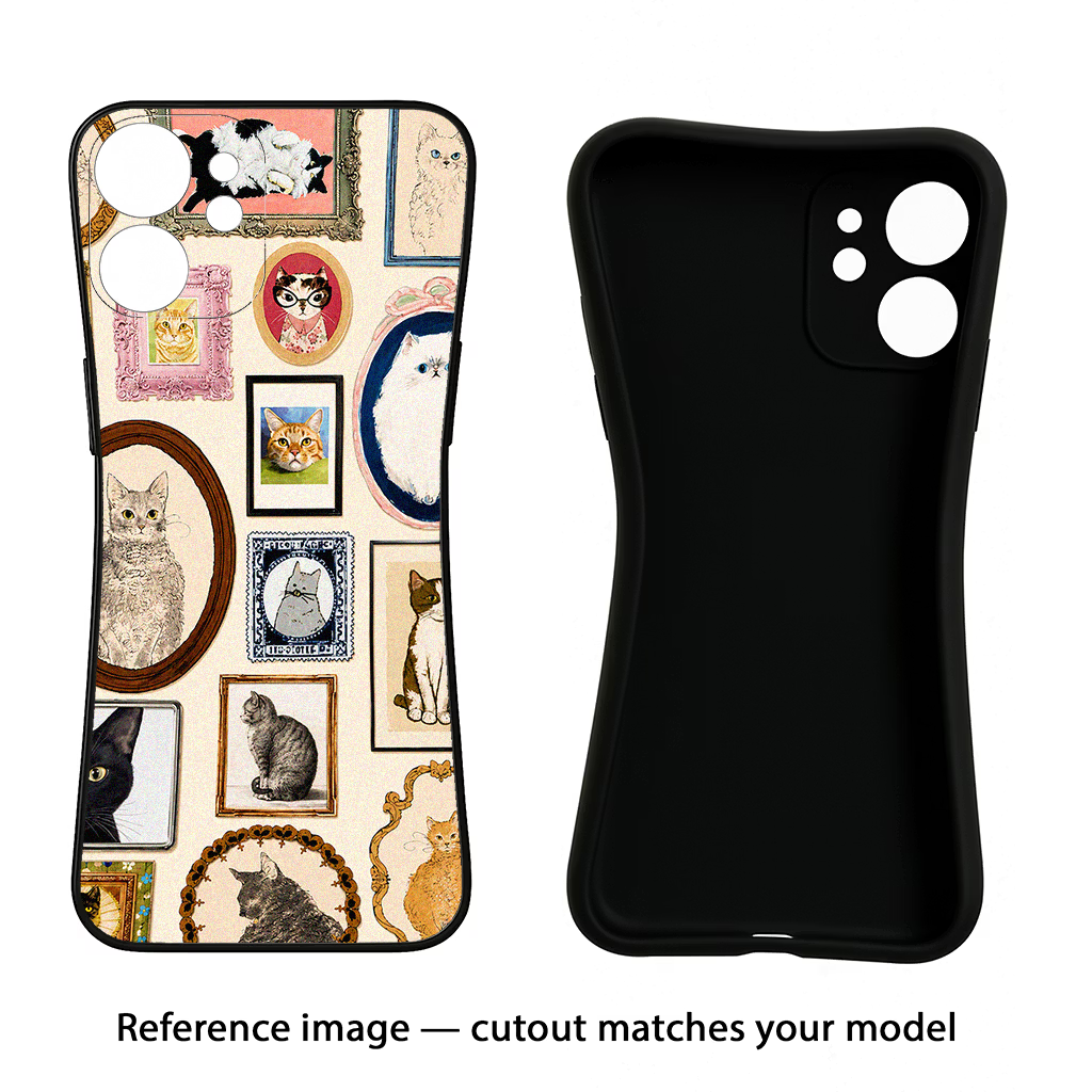 Mirror Cats iQOO Neo 9 Back Cover Black Soft Case - Hello Swanky