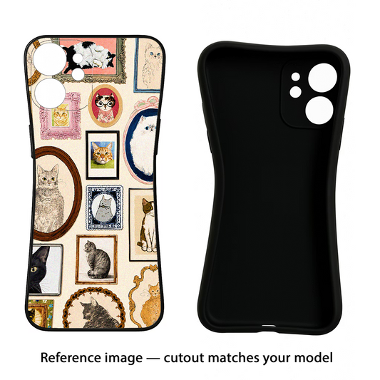 Mirror Cats iQOO Neo 7 Pro Back Cover Black Soft Case - Hello Swanky