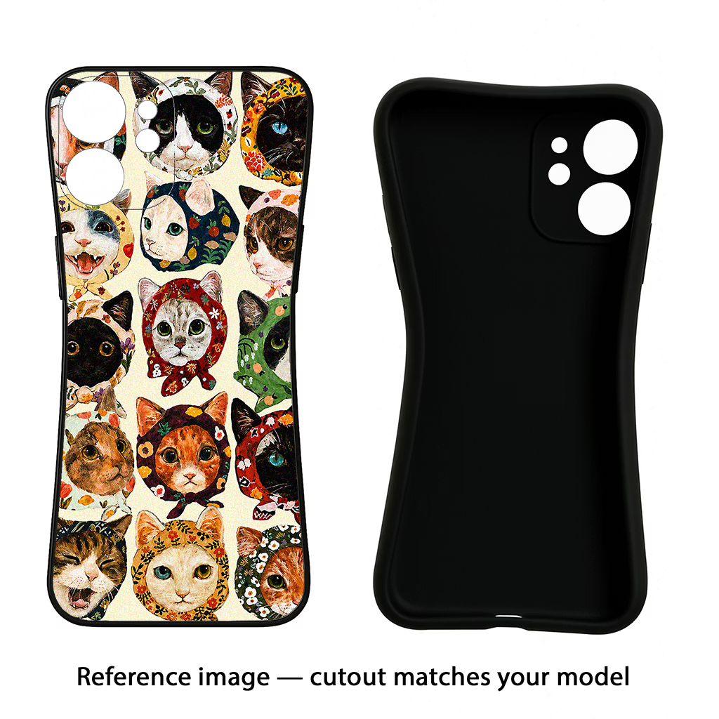 Cool Cat iQOO Neo 9 Back Cover Black Soft Case - Hello Swanky
