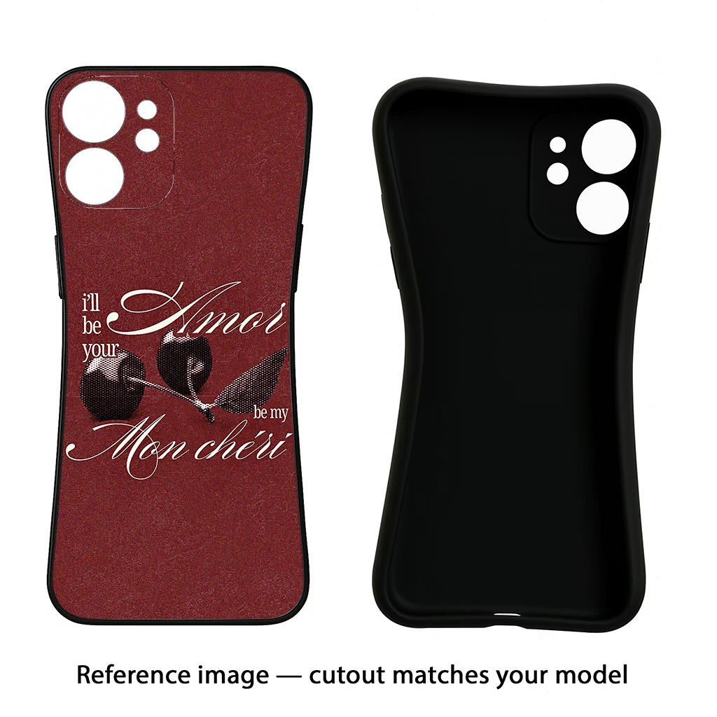 Velvet Cherry iQOO Neo 9 Back Cover Black Soft Case - Hello Swanky