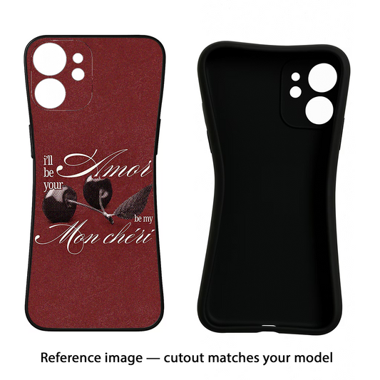 Velvet Cherry iQOO Neo 9 Back Cover Black Soft Case - Hello Swanky