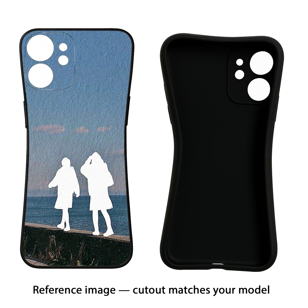 Coastal Dream iQOO Neo 7 Pro Back Cover Black Soft Case - Hello Swanky