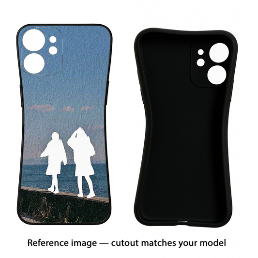 Coastal Dream iQOO Neo 7 Pro Back Cover Black Soft Case - Hello Swanky