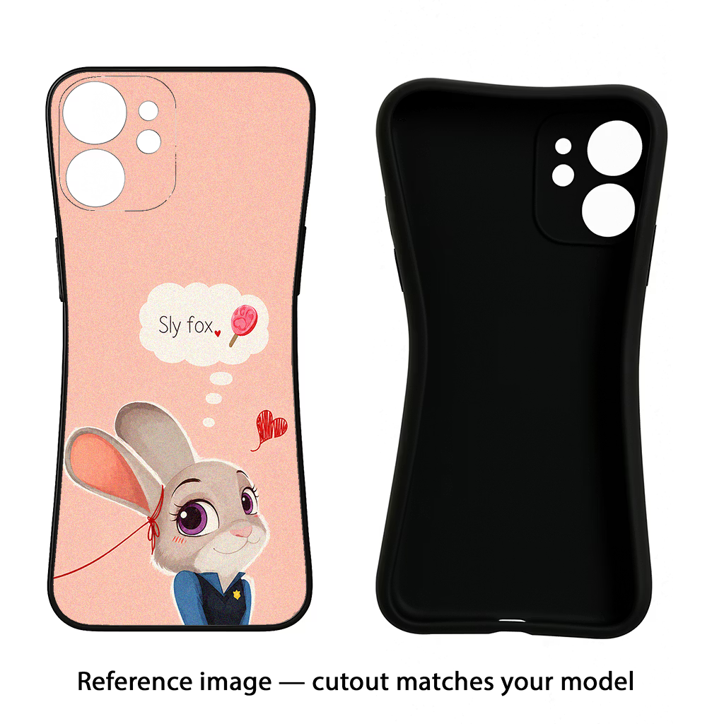 Judy Charm iQOO Neo 7 Pro Back Cover Black Soft Case - Hello Swanky