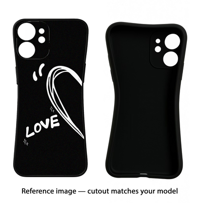 Love Line iQOO Neo 7 Pro Back Cover Black Soft Case - Hello Swanky