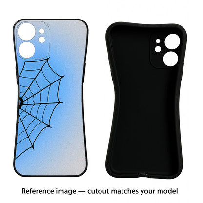 Blue Web iQOO Neo 9 Back Cover Black Soft Case - Hello Swanky
