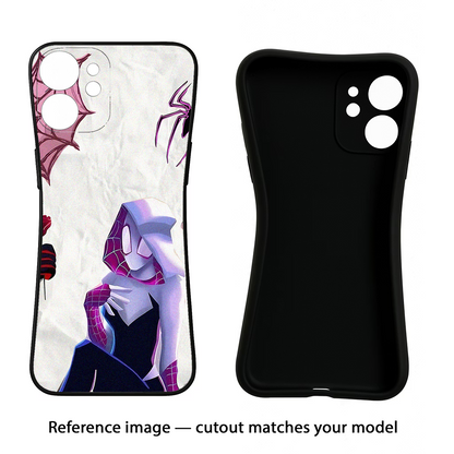 Gwen Verse iQOO Neo 7 Pro Back Cover Black Soft Case - Hello Swanky