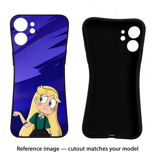 Star Glow iQOO Neo 9 Back Cover Black Soft Case - Hello Swanky