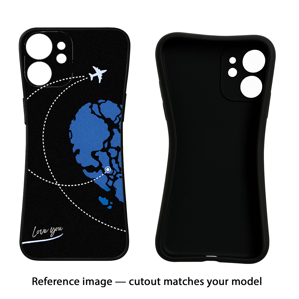 Love Orbit iQOO Neo 9 Back Cover Black Soft Case - Hello Swanky
